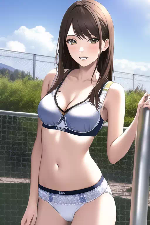 下着露出お姉さん
