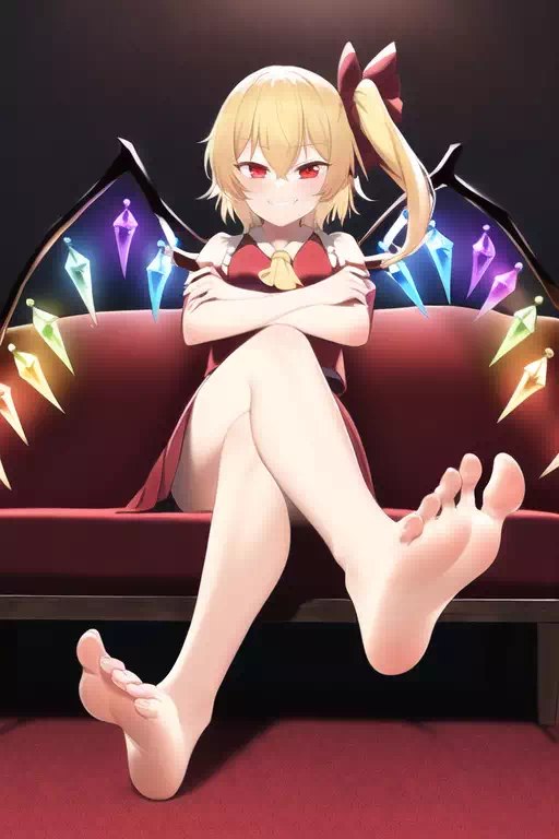 腕組み足裏見せフランちゃん2