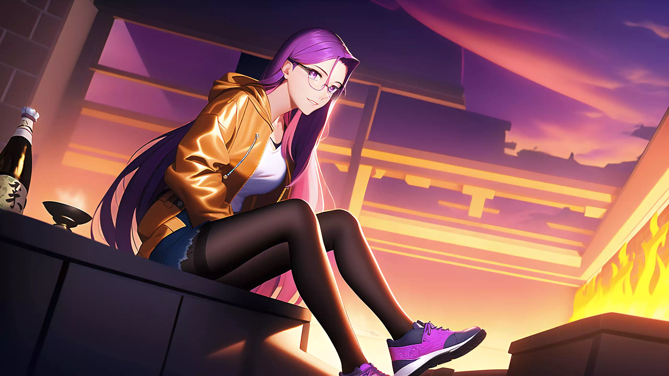 Medusa Wallpaper 6 – By the fire