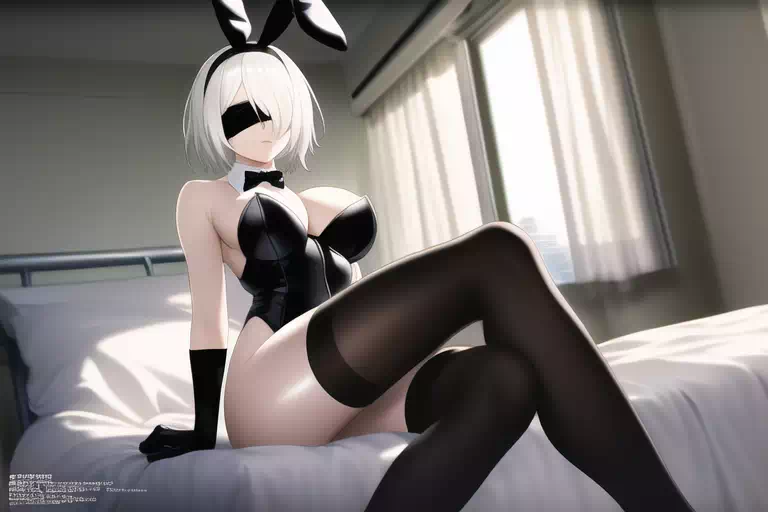 2B X Bunny girl outfit