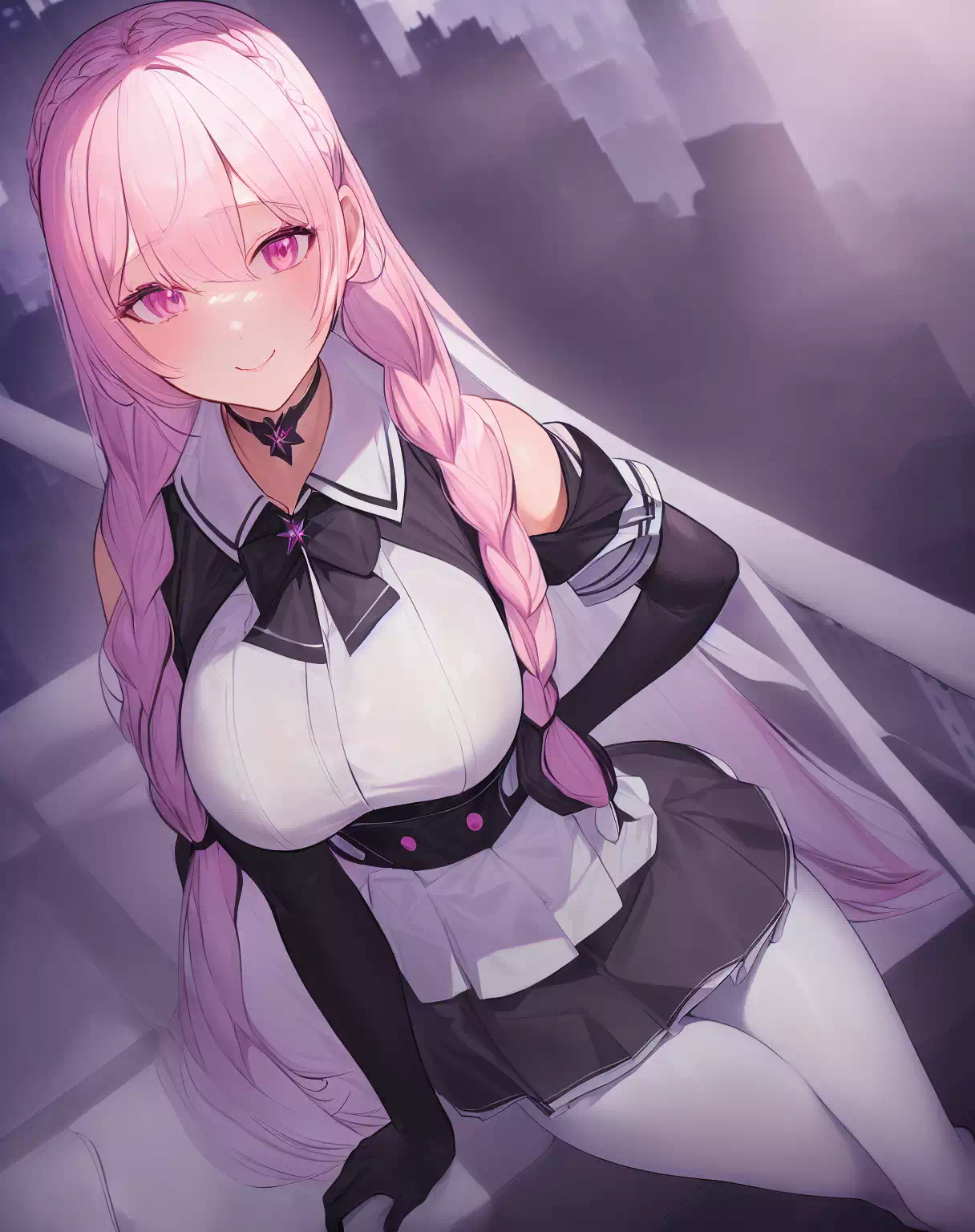 屋上の少女