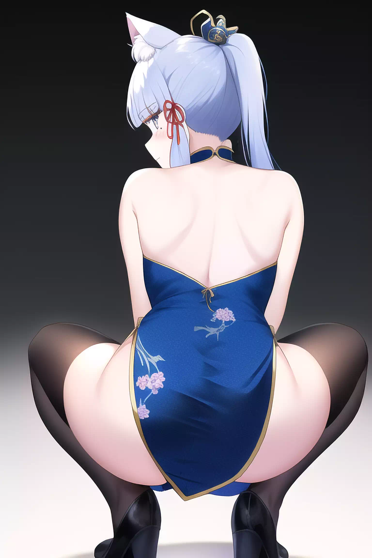 Ayaka Chinese Dress & Cat Ears