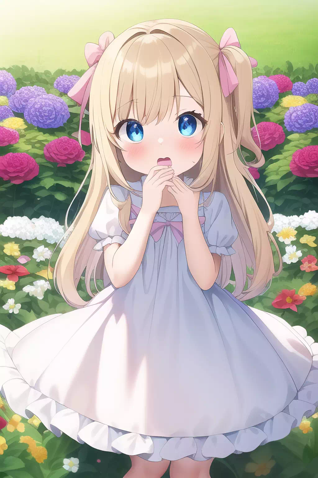 金髪少女の仕草集(NovelAIユーザー向け)