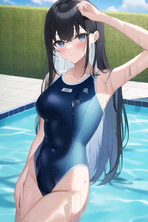 競泳水着の少女その7
