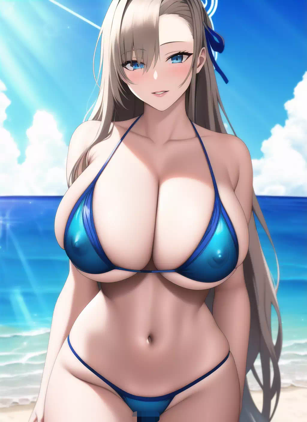 Asuna at the beach