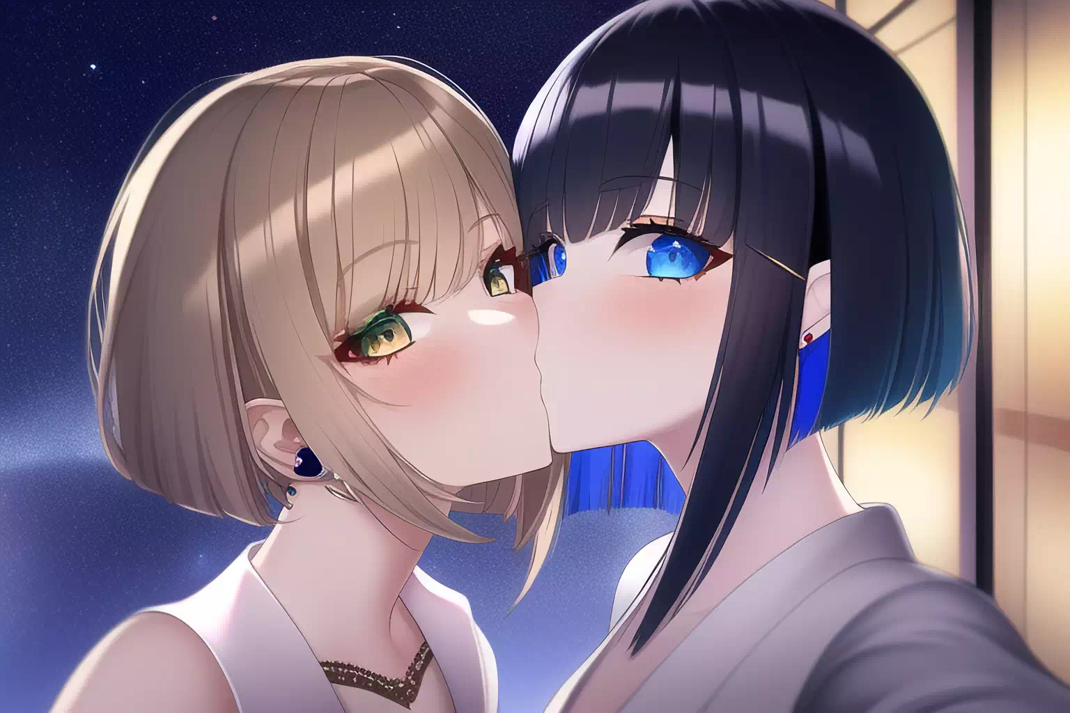 Novelai) 百合 & 自撮り