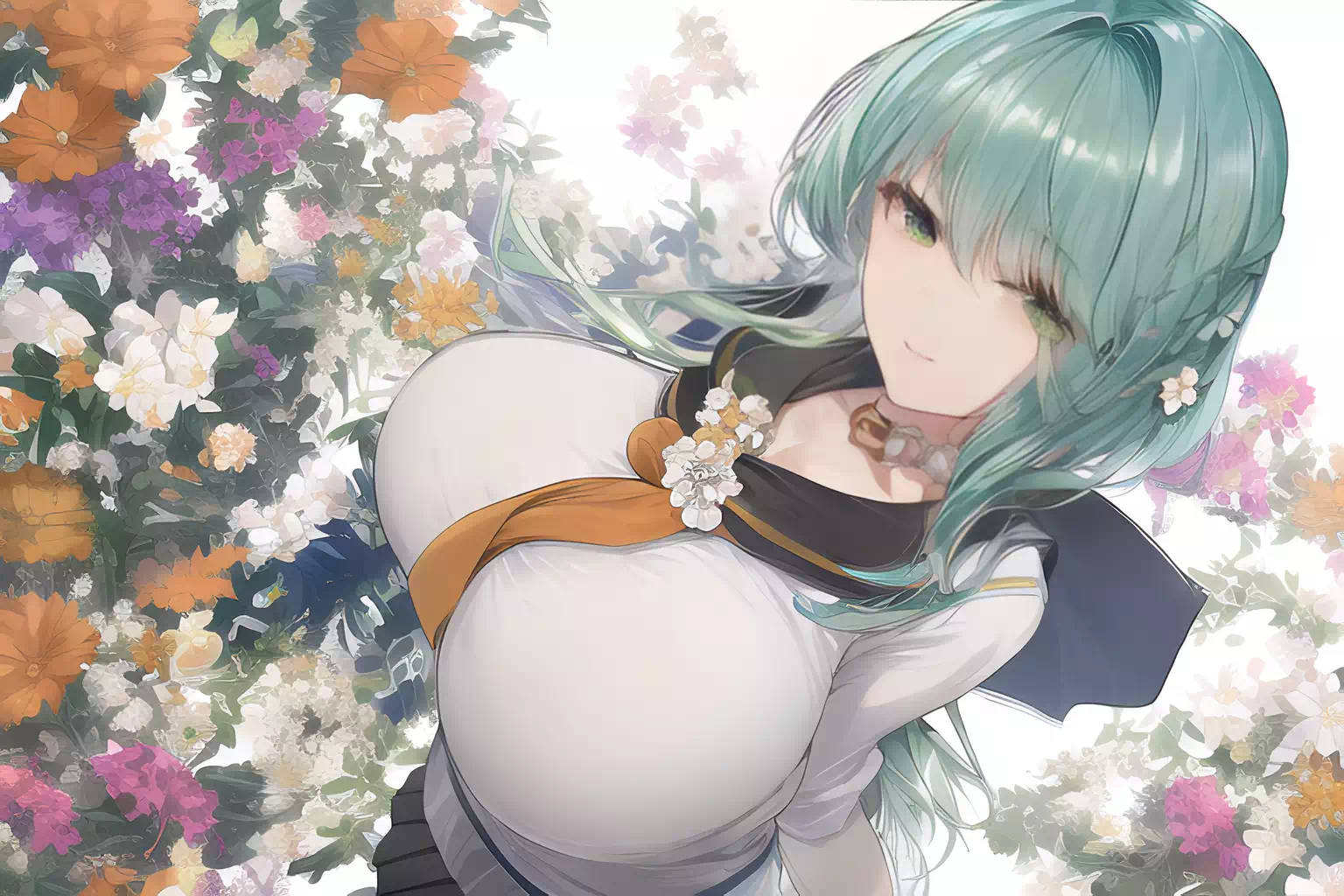 花と女の子