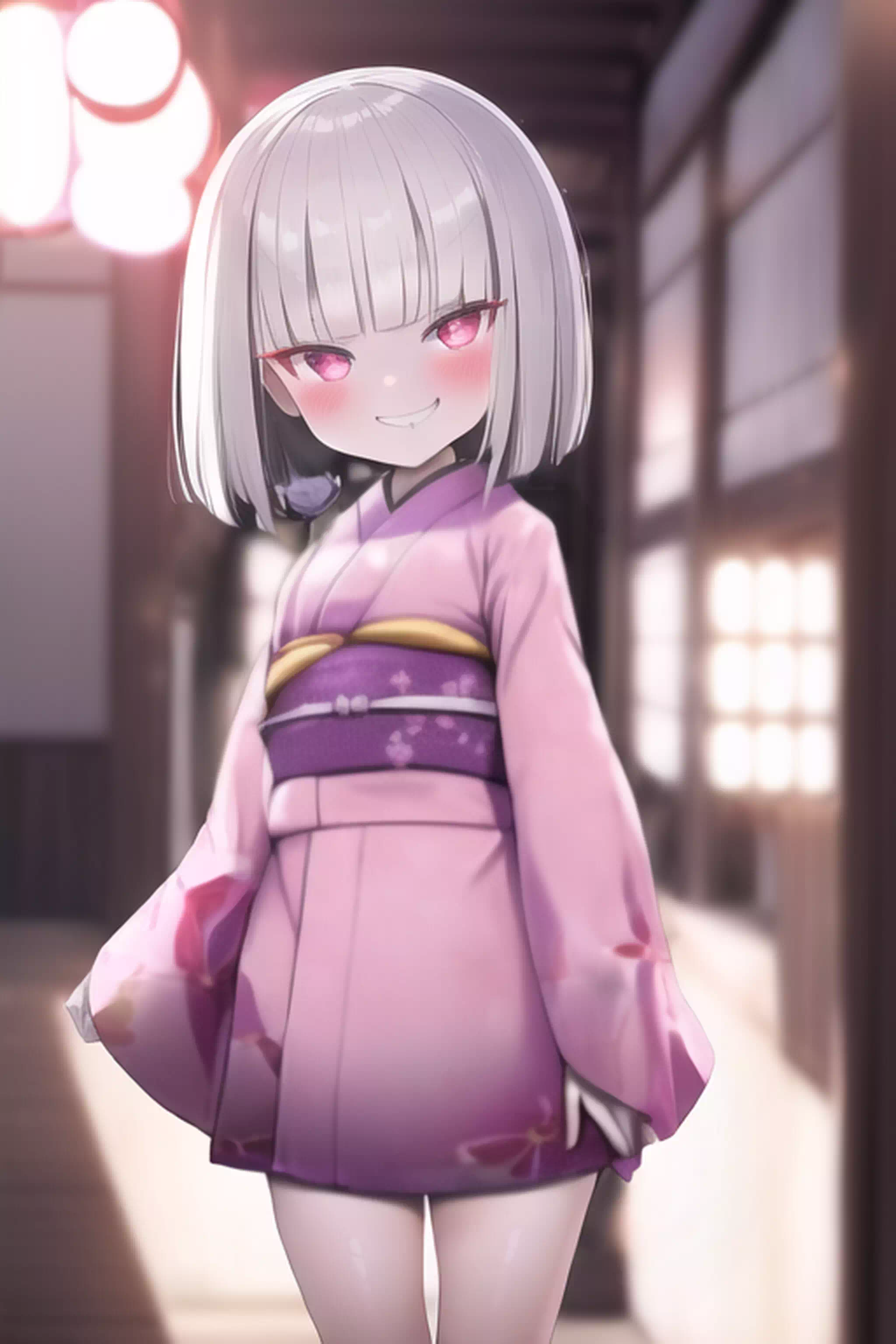 白髪赤目ロリー