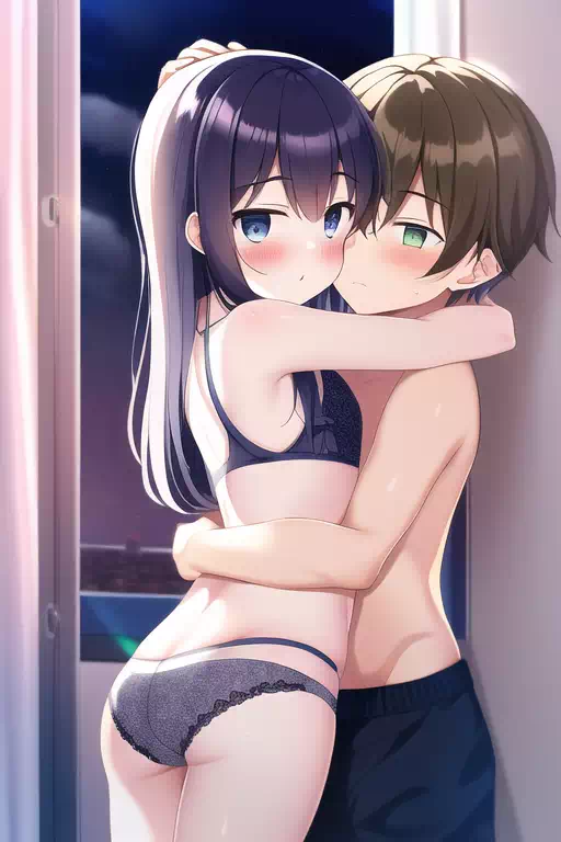 抱き合うふたり（4枚）