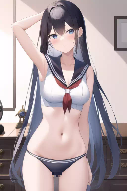 セーラービキニの少女その2