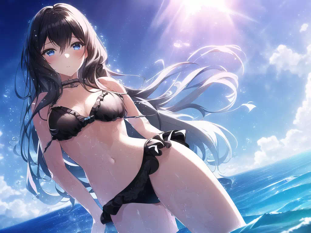 黒ビキニの誘惑