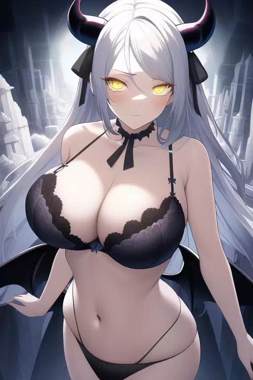銀髪サキュバス
