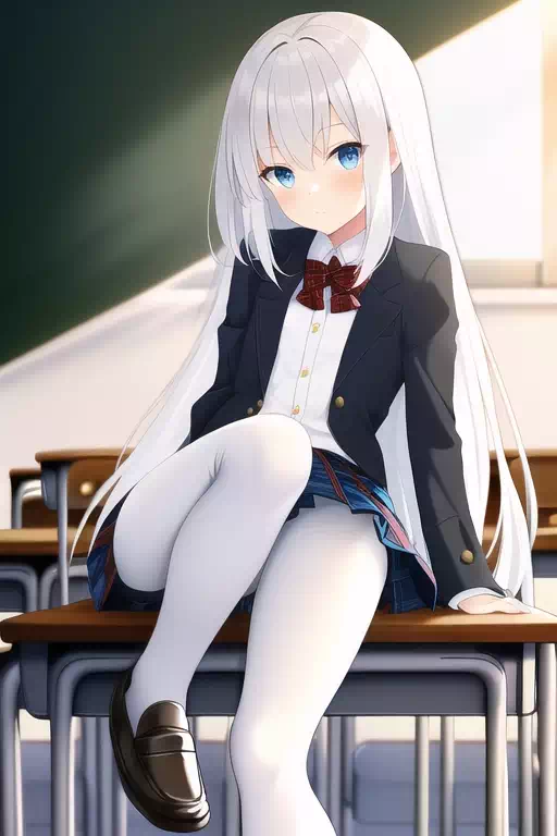 在教室里