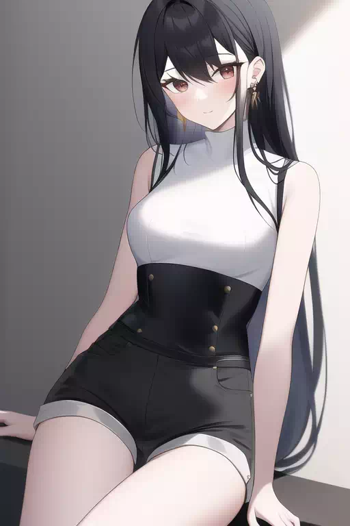 白いシャツの少女その21