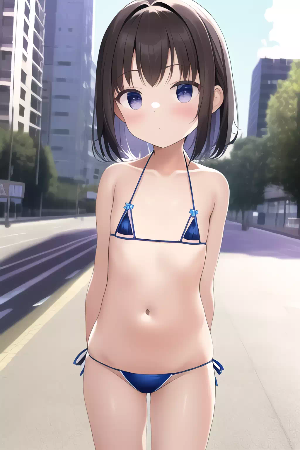 街中マイクロビキニ