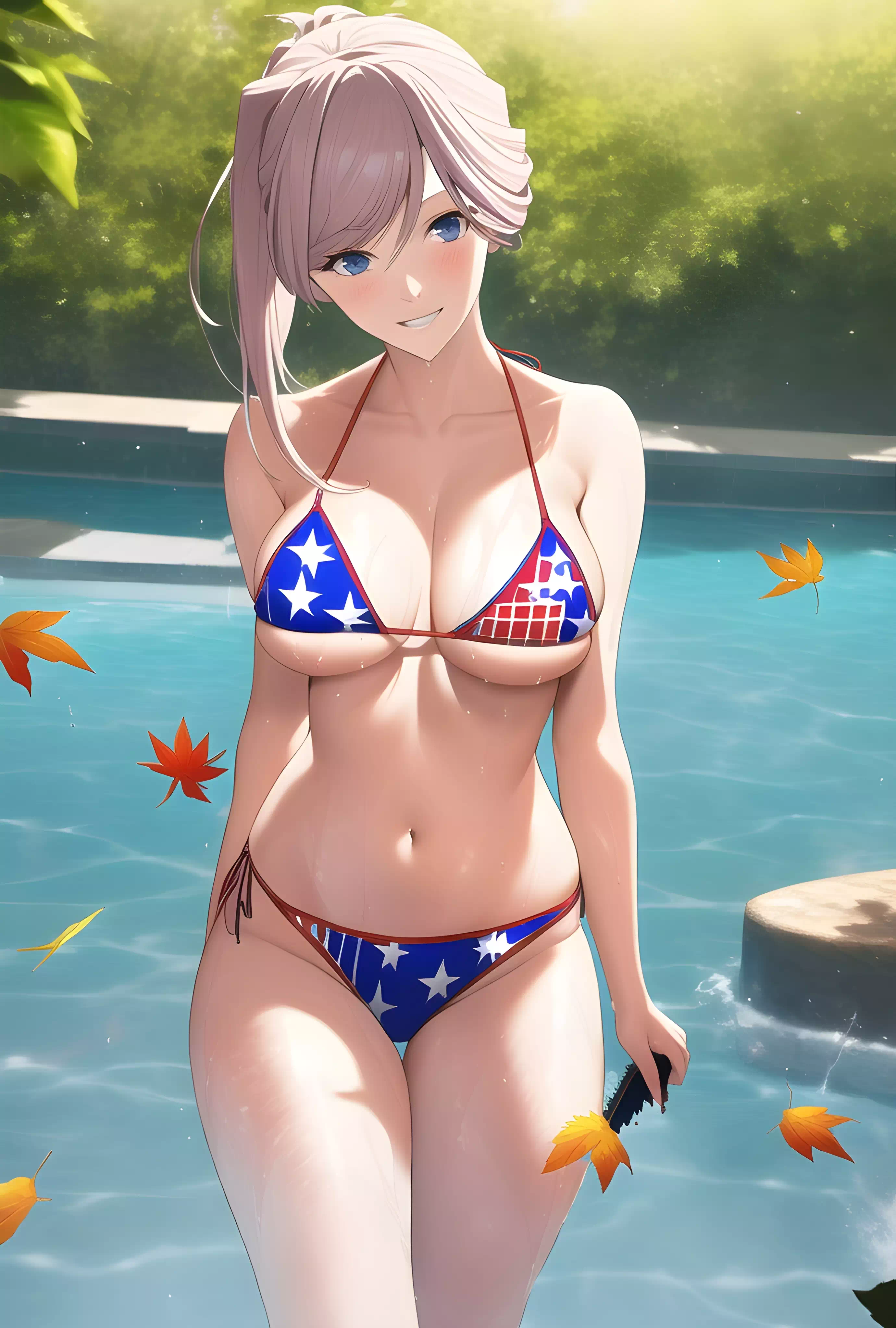 Fgo ,Miyamoto Musashi, swimming