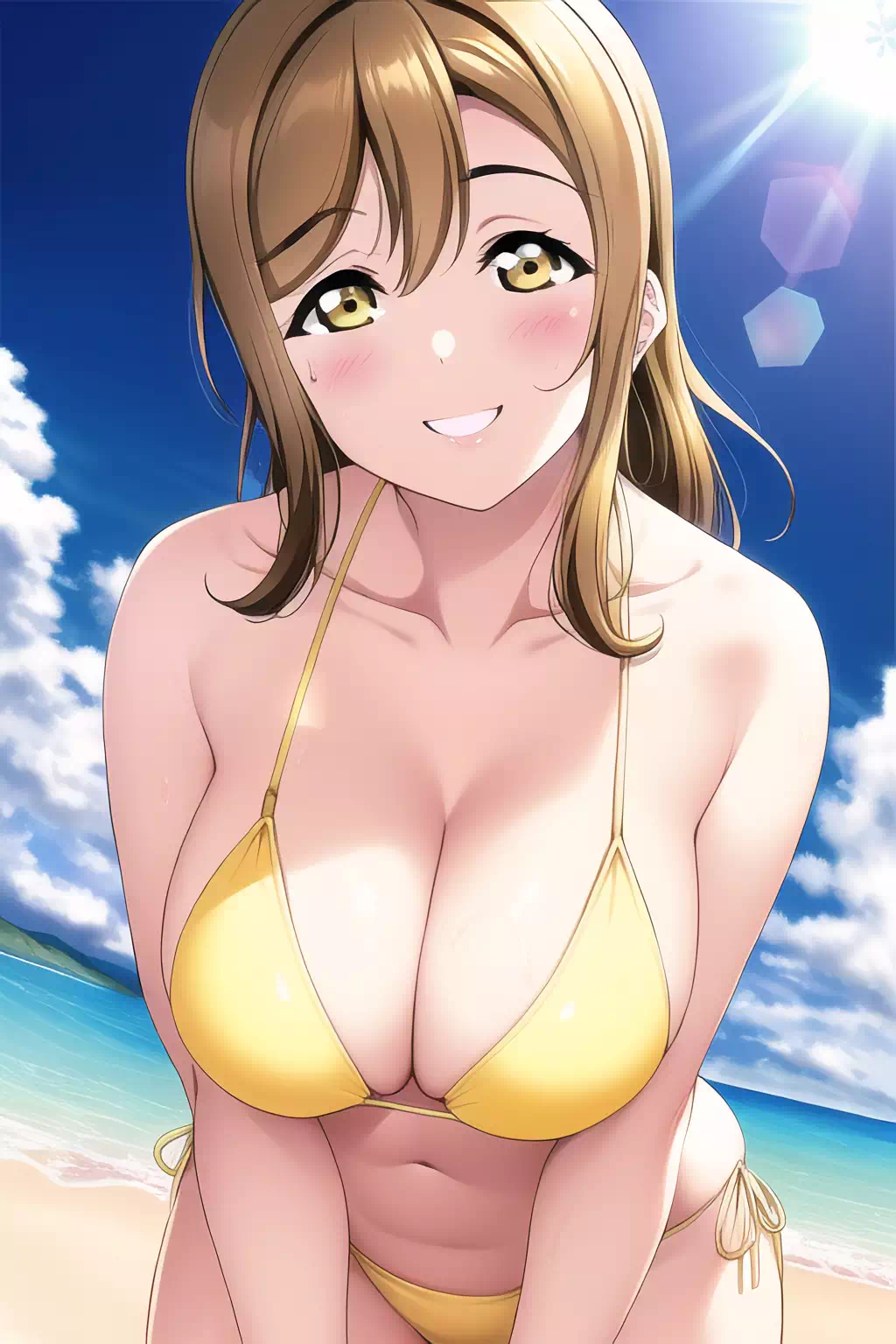 花丸と海水浴