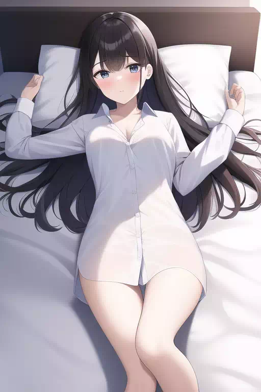 白いシャツの少女その22