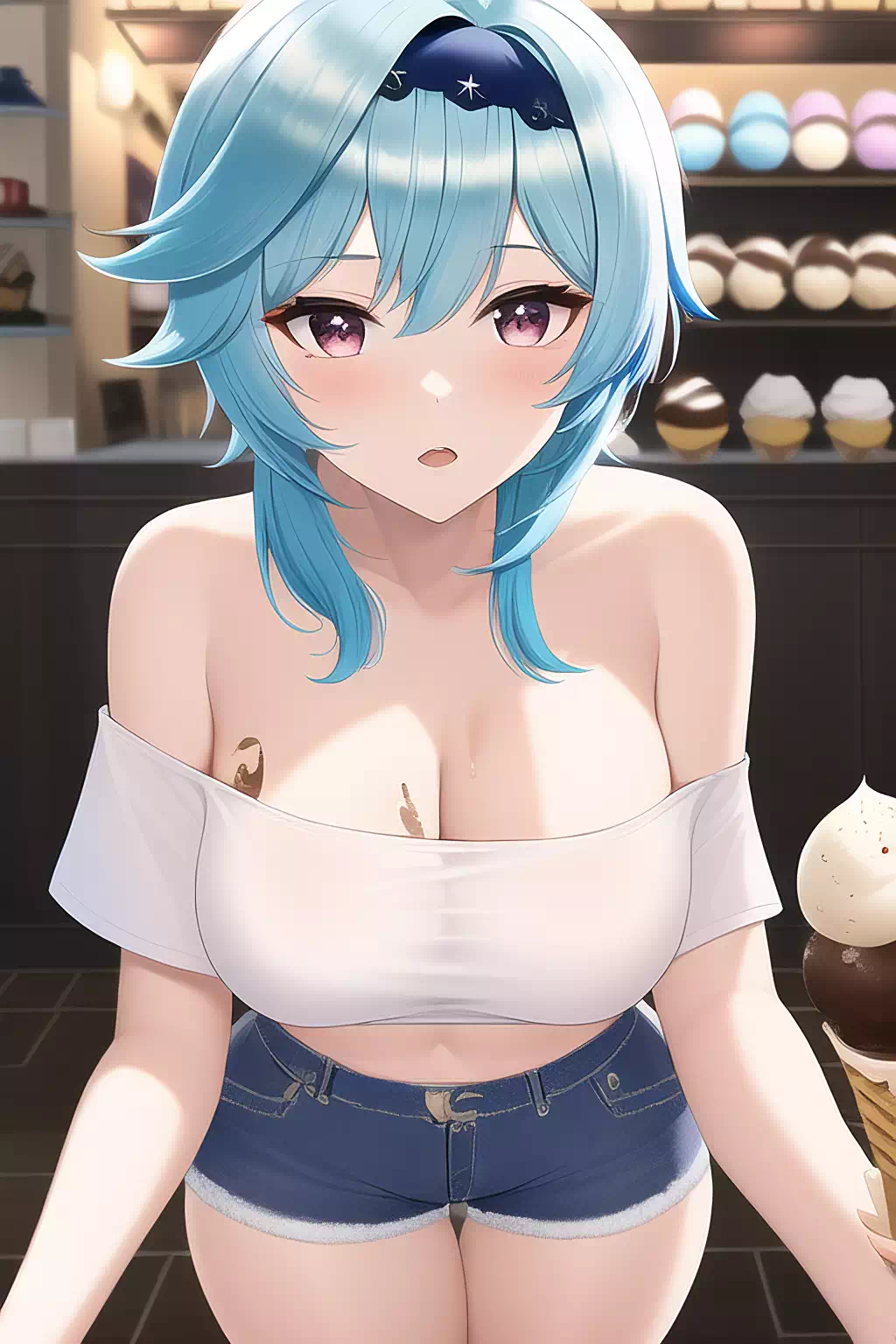 Eula want to eat ice cream
