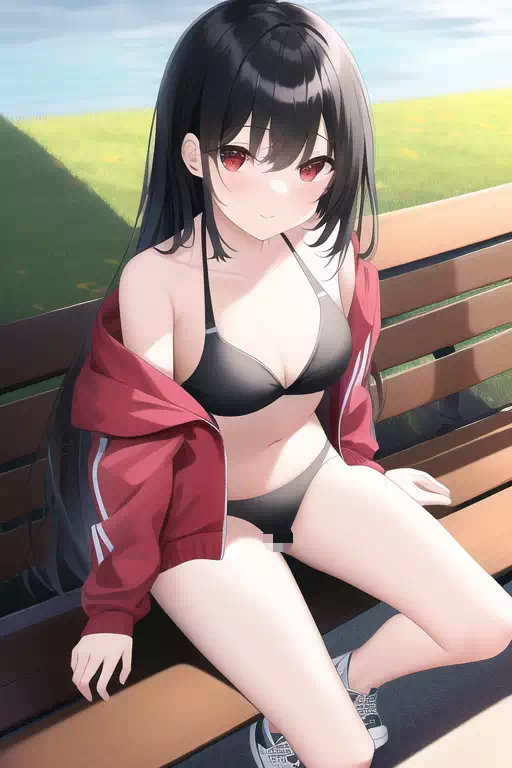 黒ビキニ少女その4