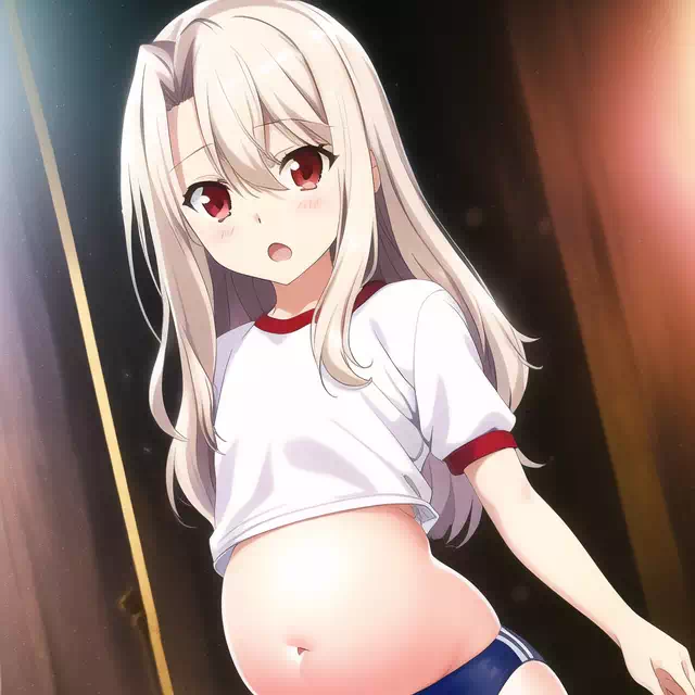 ボテ腹　へそ出し　イリヤ1