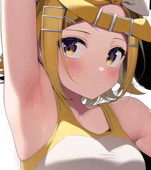 腋を見せてくれるリンちゃん
