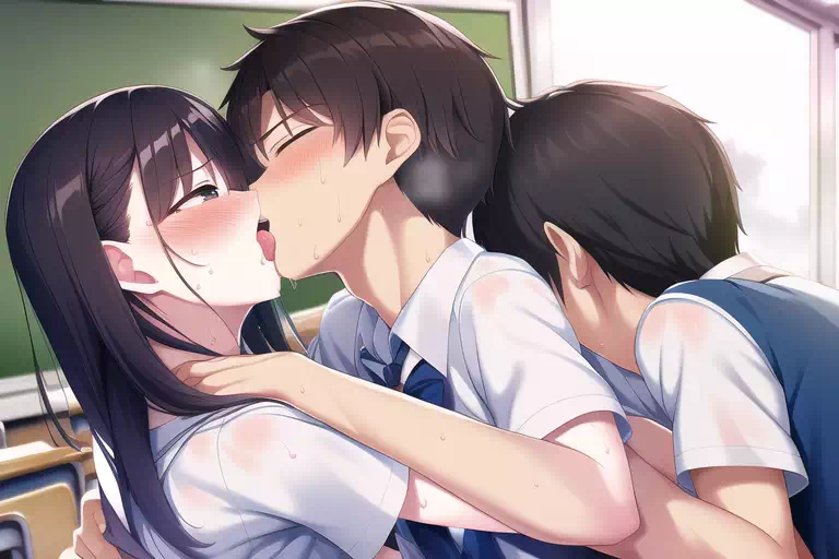 王様ゲームで友達の彼女とベロチューすることになった