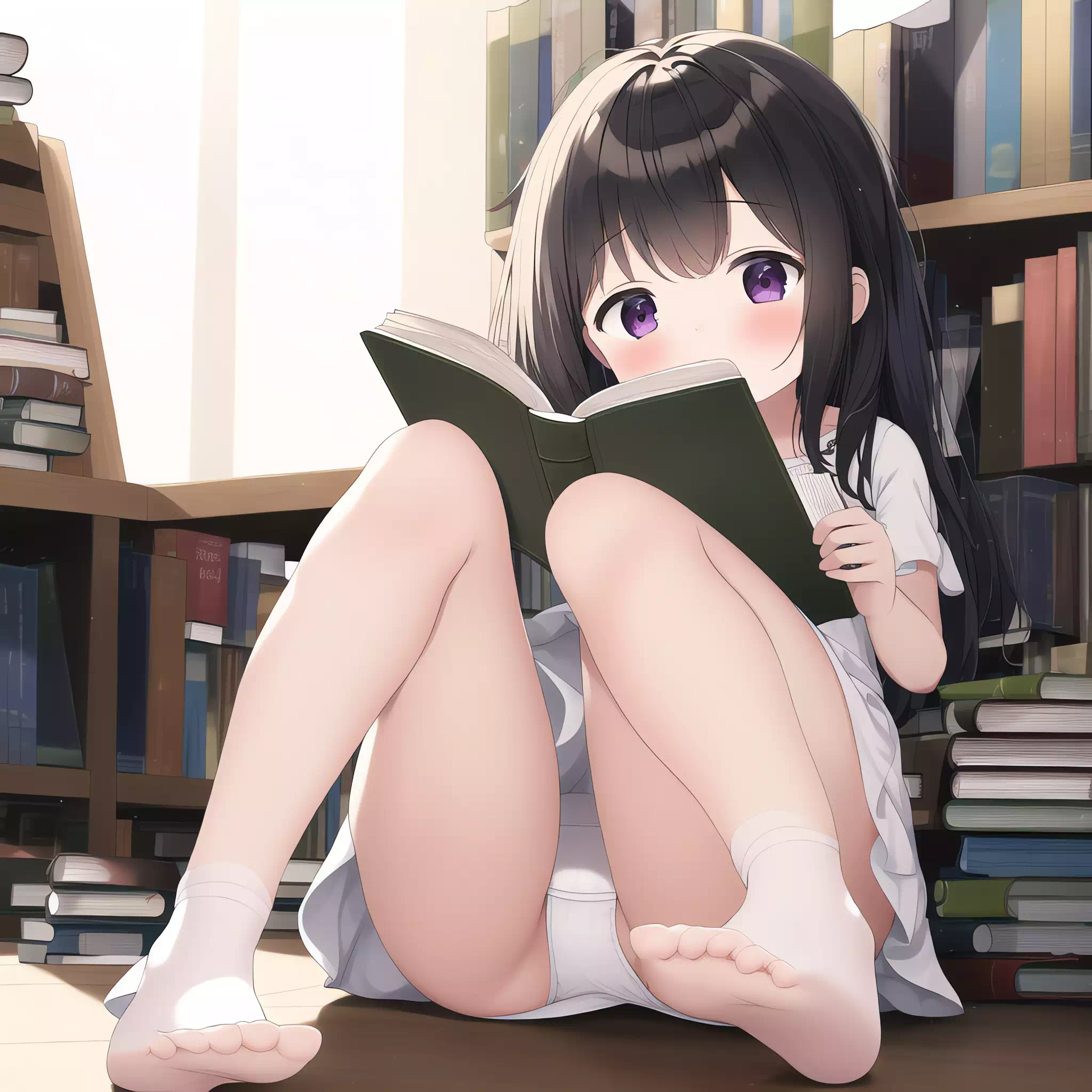 本を読む少女