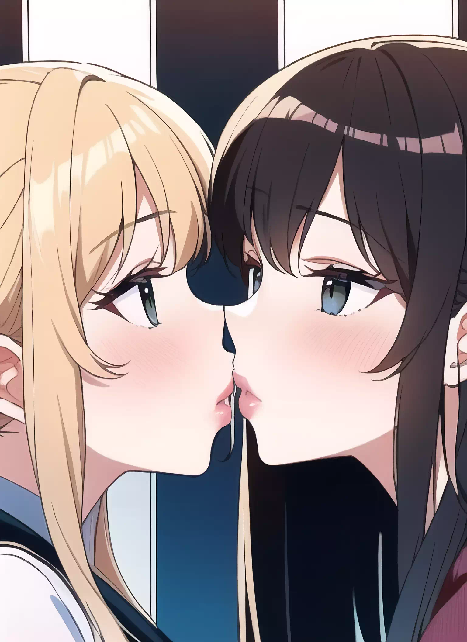 yuri kissing