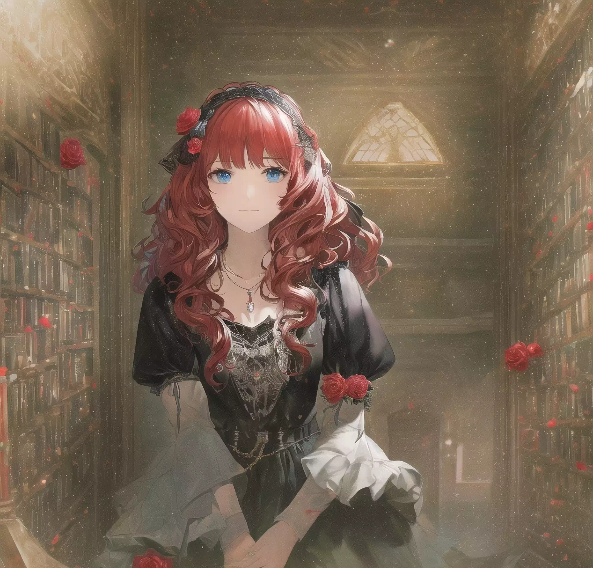 【novelai】lolita in the study