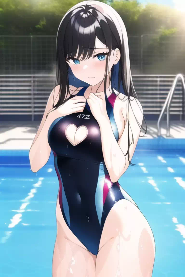 ハート型競泳水着