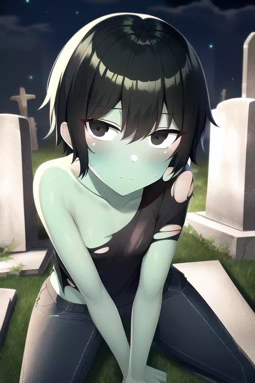 NovelAI Zombie Girl