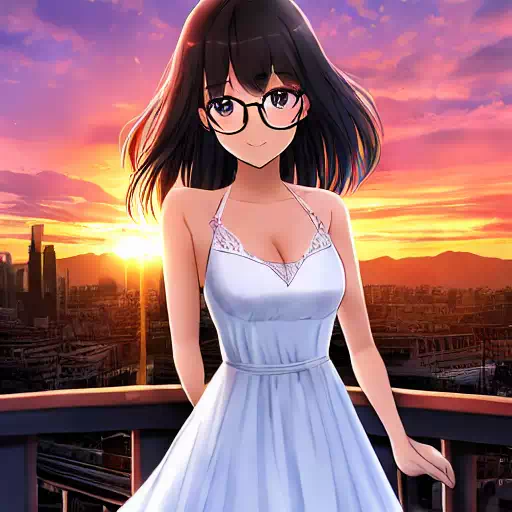 眼鏡っ娘 女子高生8