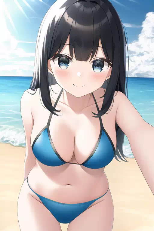 海辺の自撮りガール5