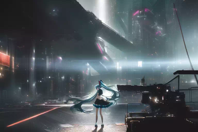 サイバーパンクポストアポカリプスミクさん