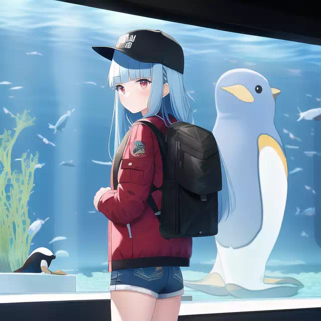 葵、水族館、ペンギン