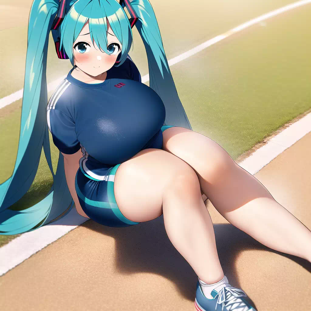 Novel AI Hatsune Miku at Stadium