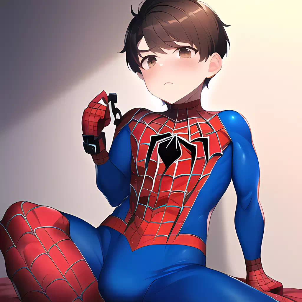 In Spidey Costume 1-1