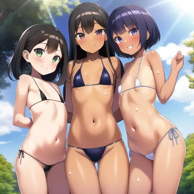 NovelAI生成の褐色メスガキ