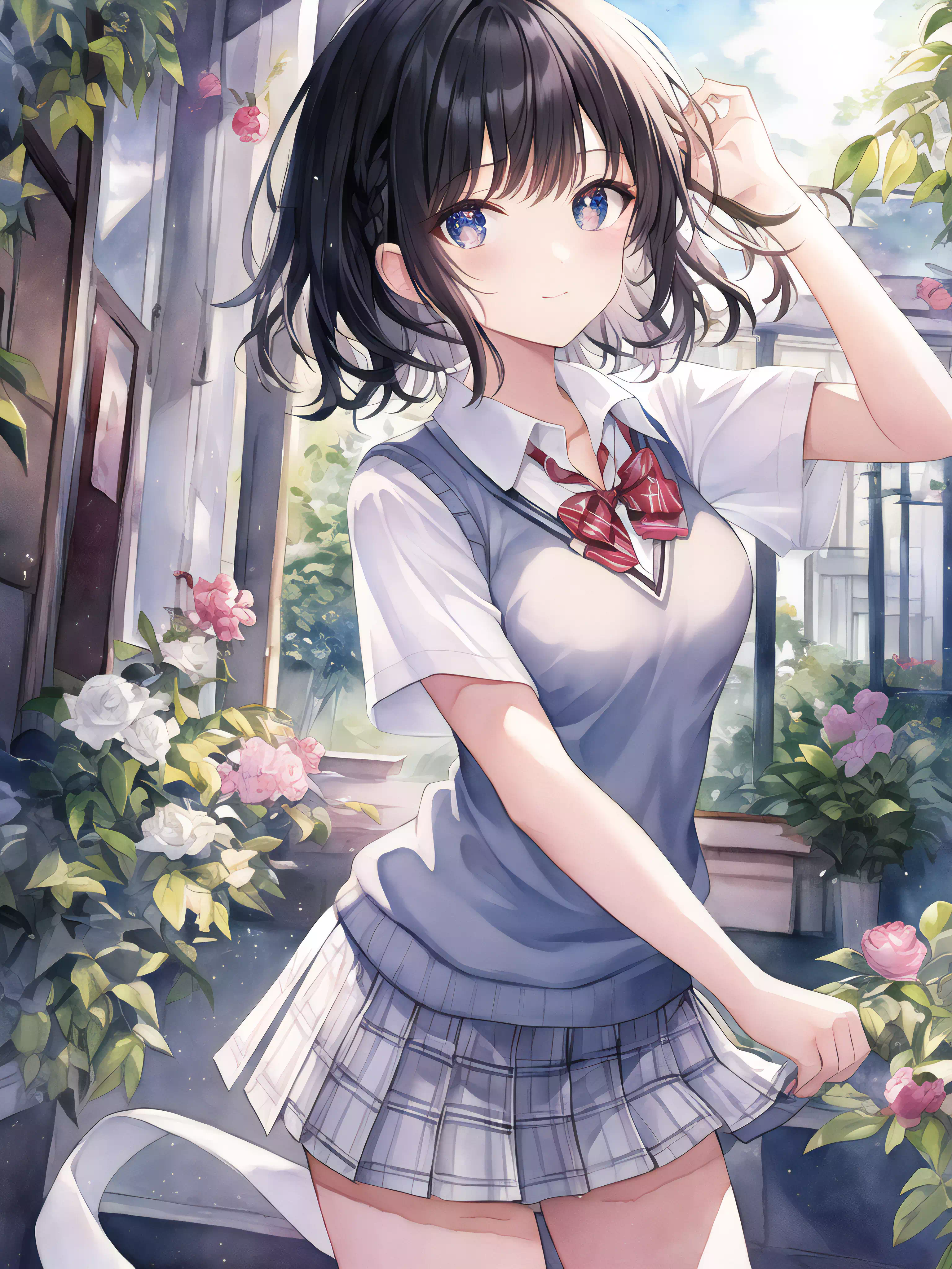 Anything v3.0 黒髪ショートヘアの女子高生