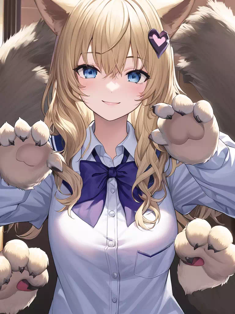 がおーポーズの女の子