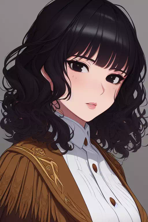 優雅な制服を着た黒髪の女性たち