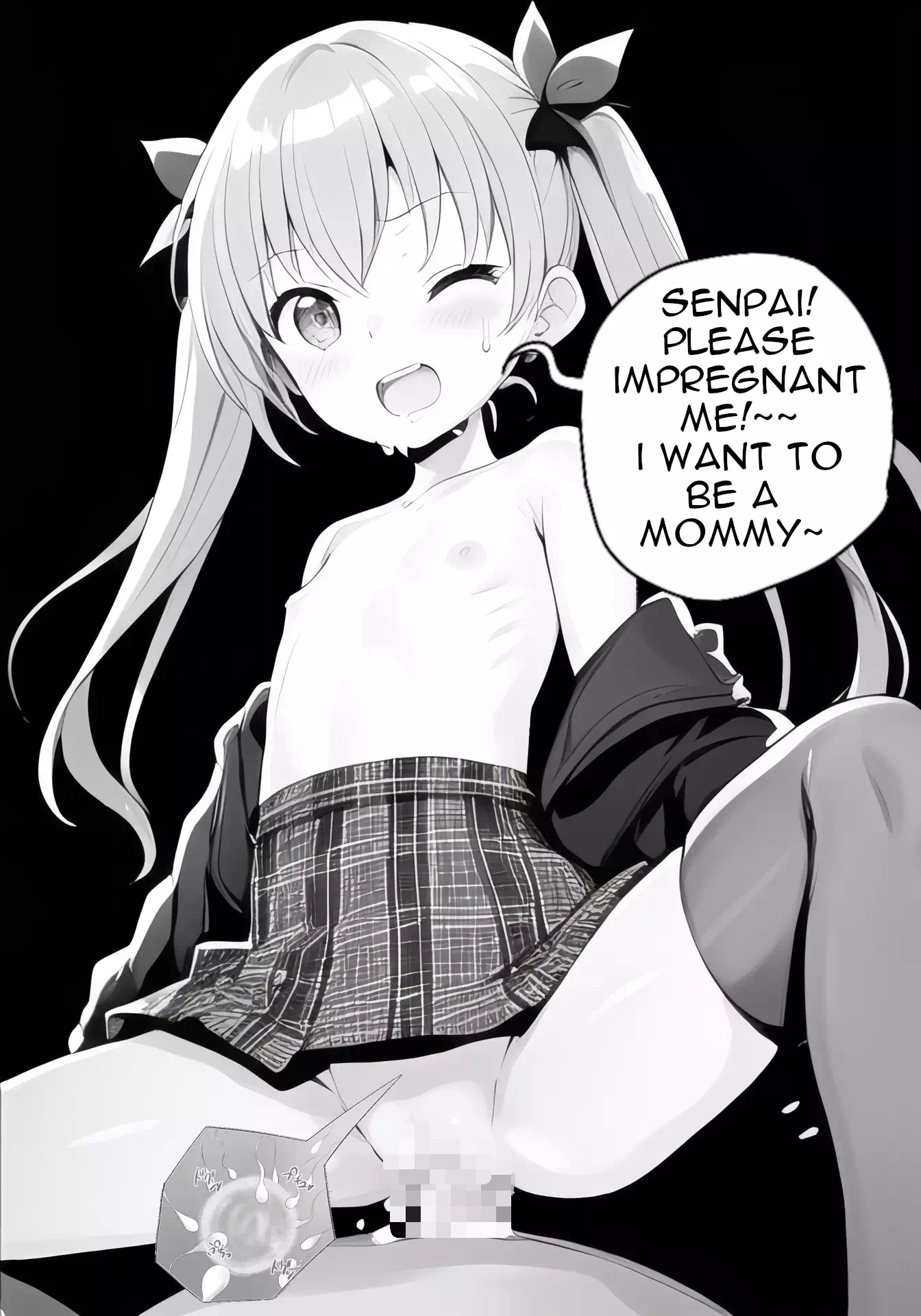 Cute loli wants senpai&#8217;s baby