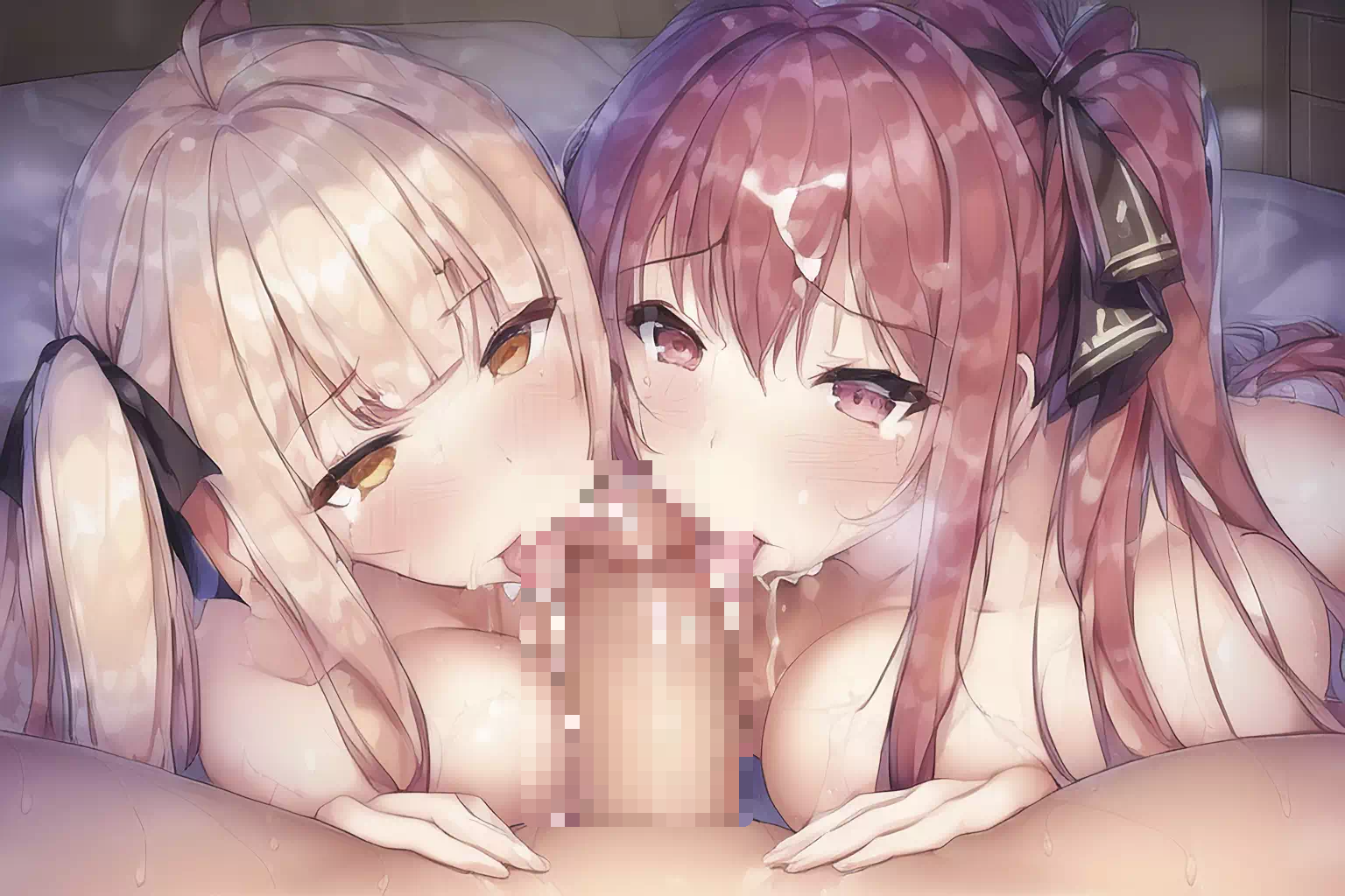 【#22】お嬢様学園の性指導　Wフェラ⑤