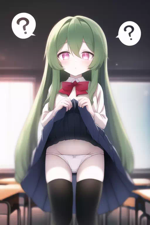 催眠でスカートをめくらせる