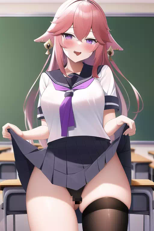 スカートたくし上げが好きなmikoさん