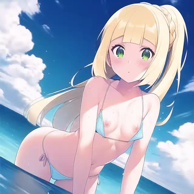 リーリエ（水着ポロリ）