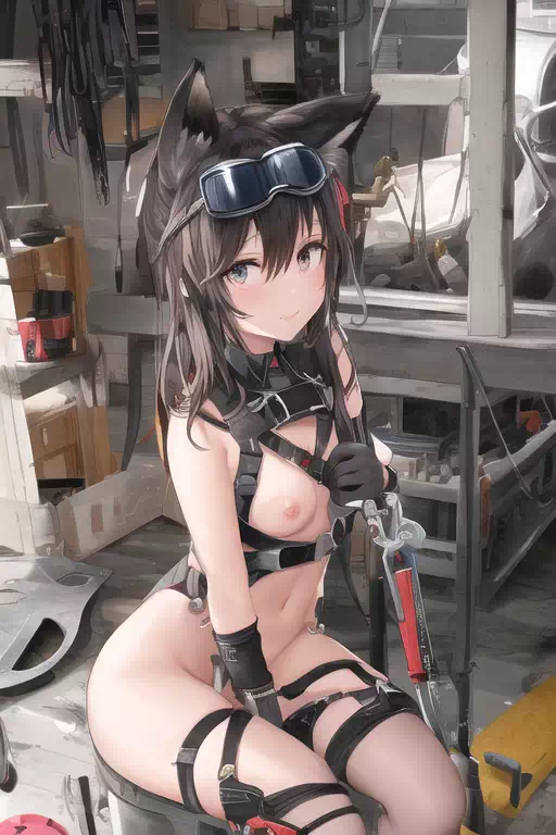 整備工場×少女