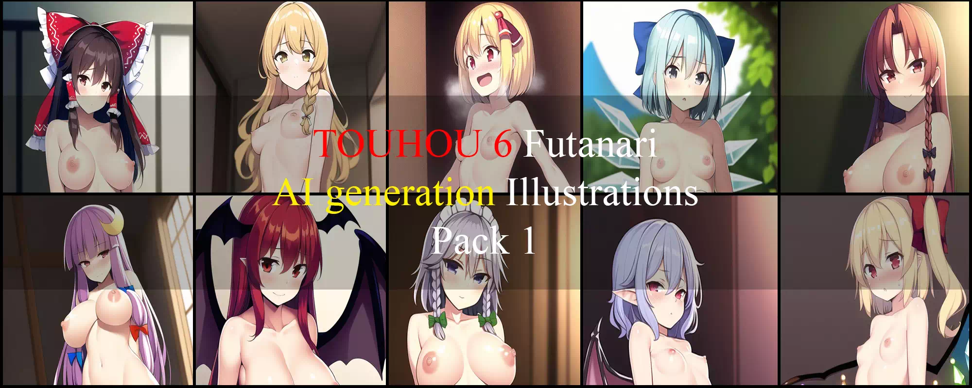 Touhou futanari pack!