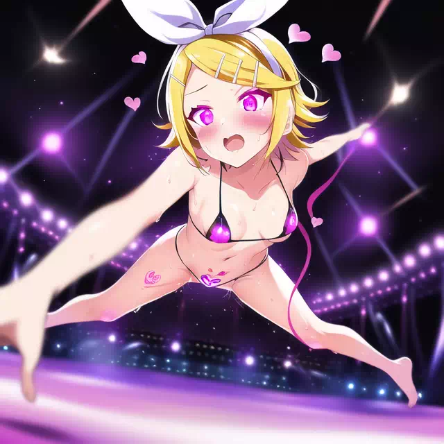 NovelAI 鏡音リンの催眠淫紋マイクロビキニダンスまとめ